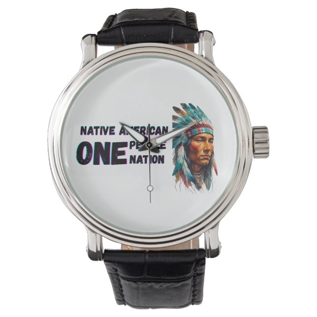 Reloj De Pulsera Americano nativo (Anverso)