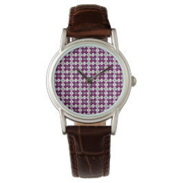 Reloj De Pulsera Amethyst Diamond Art, Purple