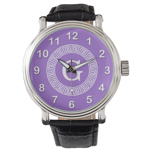 Reloj De Pulsera Amethyst What Greek Key Rnd Frame First Monograma (Anverso)