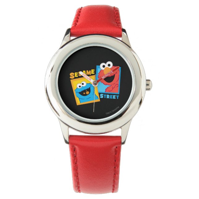 Reloj De Pulsera Amigos de Monstruos Elmo y Cookie (Anverso)