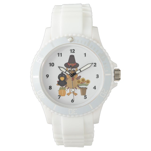 Reloj De Pulsera Amigos turcos de acción de gracias (Anverso)