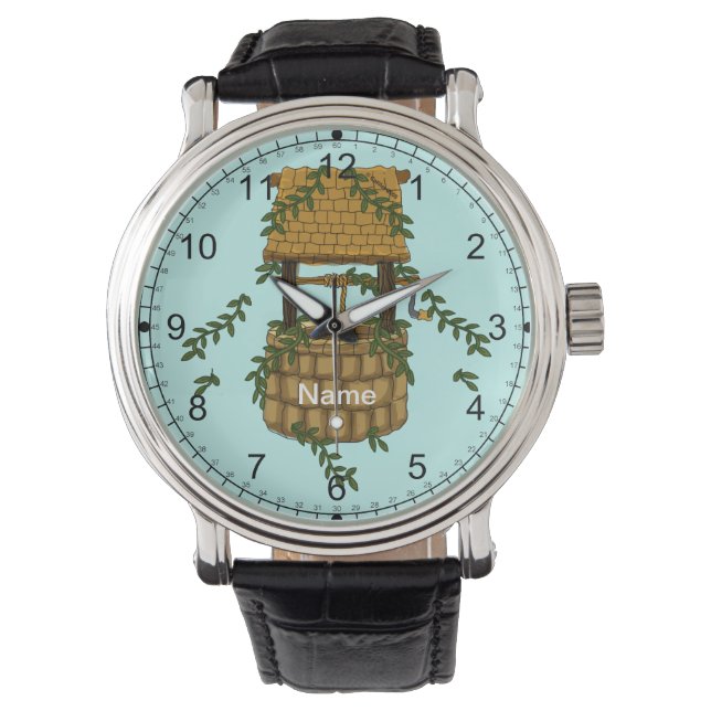 Reloj De Pulsera Amish Wishing Well Watch (Anverso)