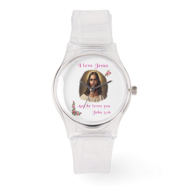 Reloj De Pulsera Amo a Jesús (Anverso)