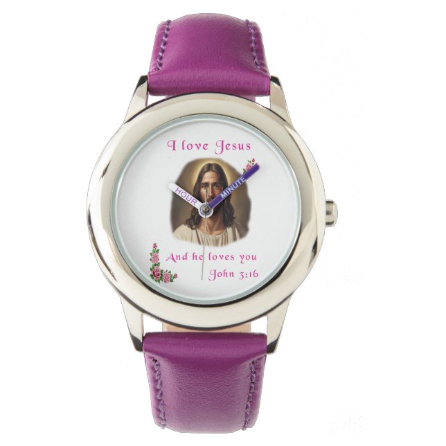 Reloj De Pulsera Amo a Jesús (Anverso)