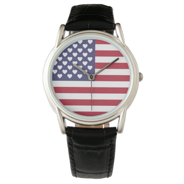 RELOJ DE PULSERA AMO A LOS ESTADOS UNIDOS DE AMÉRICA (Anverso)
