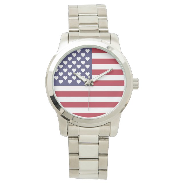 RELOJ DE PULSERA AMO A LOS ESTADOS UNIDOS DE AMÉRICA (Anverso)