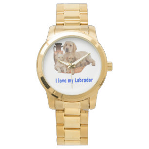 Reloj De Pulsera Amo a mi Labrador mira