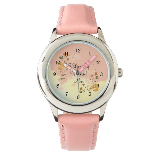 Reloj De Pulsera Amo A Mi Madre Maravillosa (Anverso)