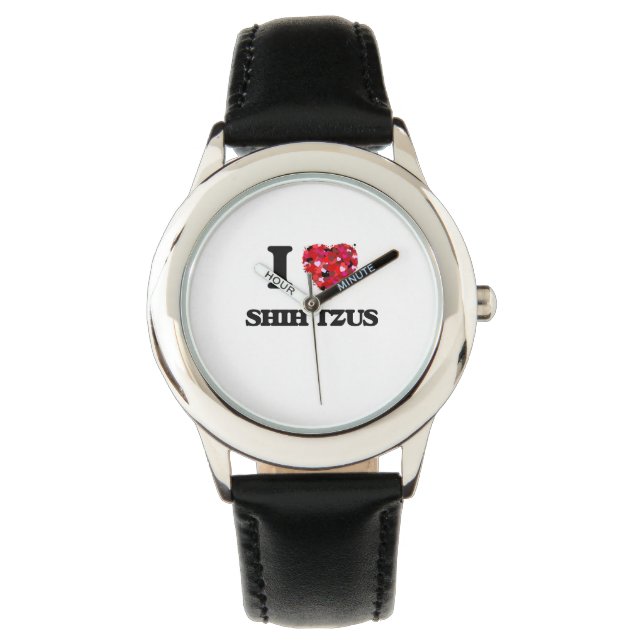 Reloj De Pulsera Amo a Shih Tzus (Anverso)