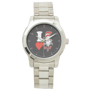 Reloj De Pulsera Amo al Gato en el Sombrero