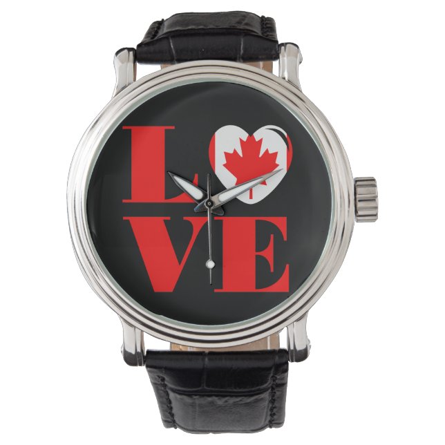 Reloj De Pulsera Amo Canadá (Anverso)