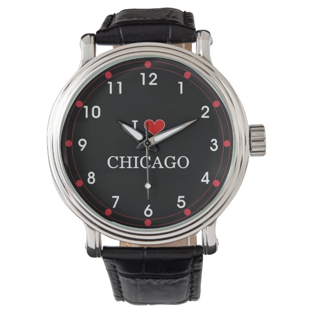 Reloj De Pulsera Amo Chicago, diseño popular, (Anverso)