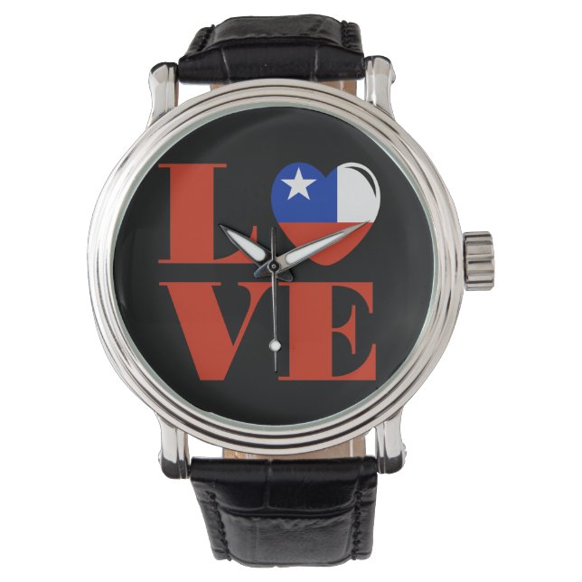 Reloj De Pulsera Amo Chile (Anverso)