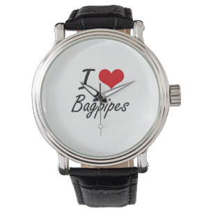 Reloj De Pulsera Amo diseño artístico de las gaitas
