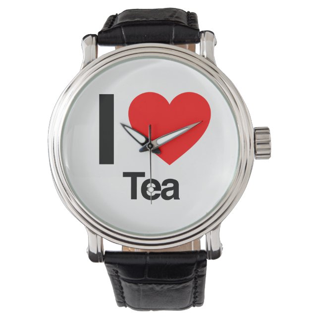 Reloj De Pulsera Amo El Té (Anverso)