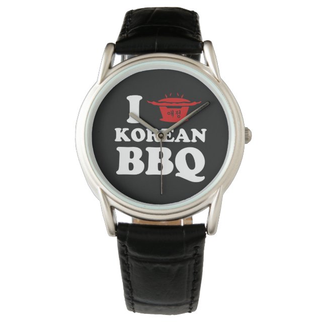 Reloj De Pulsera Amo la barbacoa coreana (고 기 이) (Anverso)
