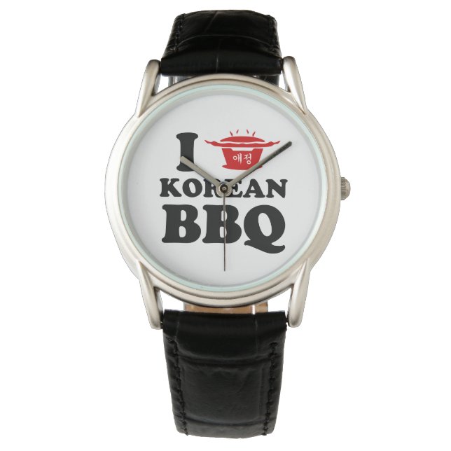 Reloj De Pulsera Amo la barbacoa coreana (고 기 이) (Anverso)