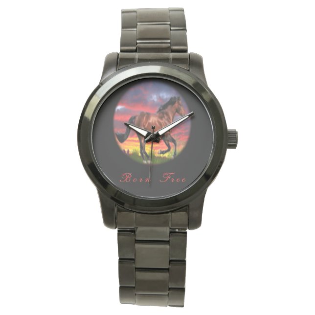 Reloj De Pulsera Amo los Caballos (Anverso)