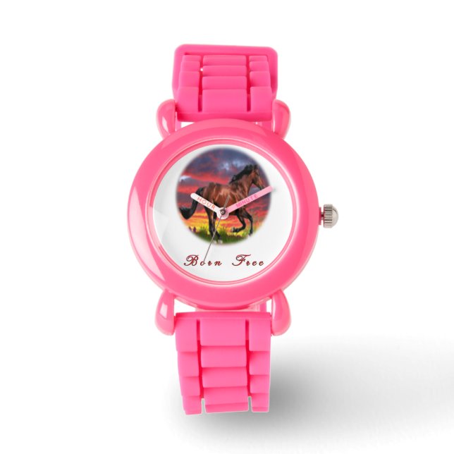 Reloj De Pulsera Amo los Caballos (Anverso)