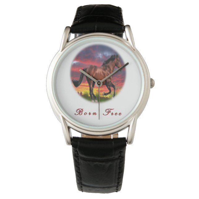 Reloj De Pulsera Amo los Caballos (Anverso)