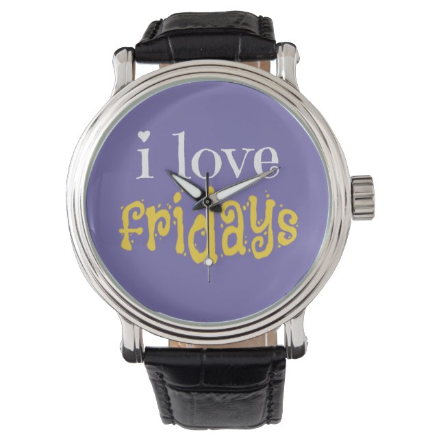 Reloj De Pulsera Amo los viernes (Anverso)