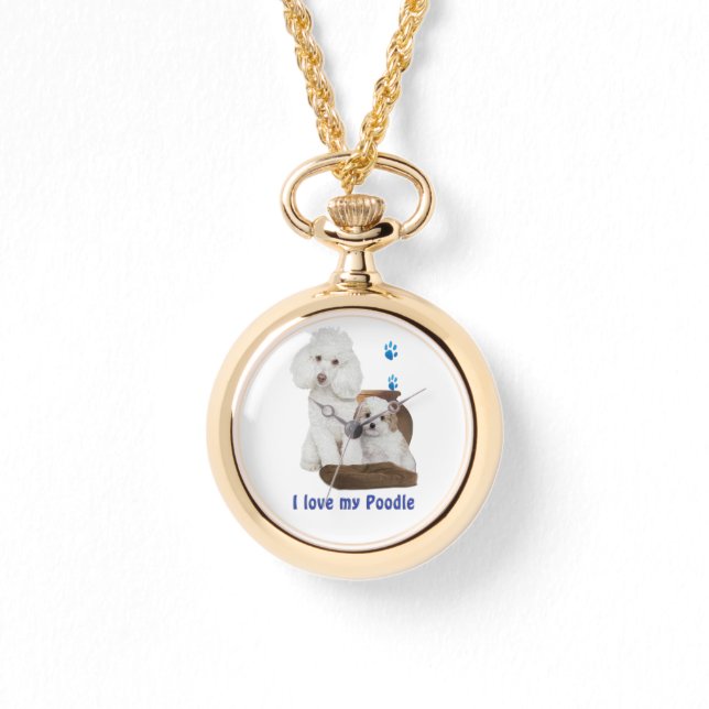 Reloj De Pulsera Amo mi Poodle (Anverso)