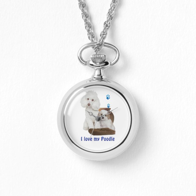 Reloj De Pulsera Amo mi Poodle (Anverso)