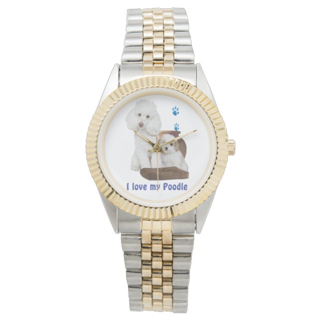 Reloj De Pulsera Amo mi Poodle (Anverso)