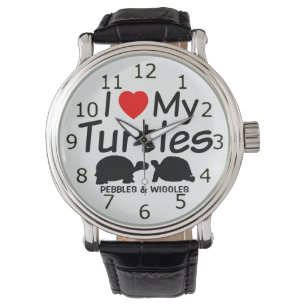 Reloj De Pulsera Amo Mis Dos Tortugas