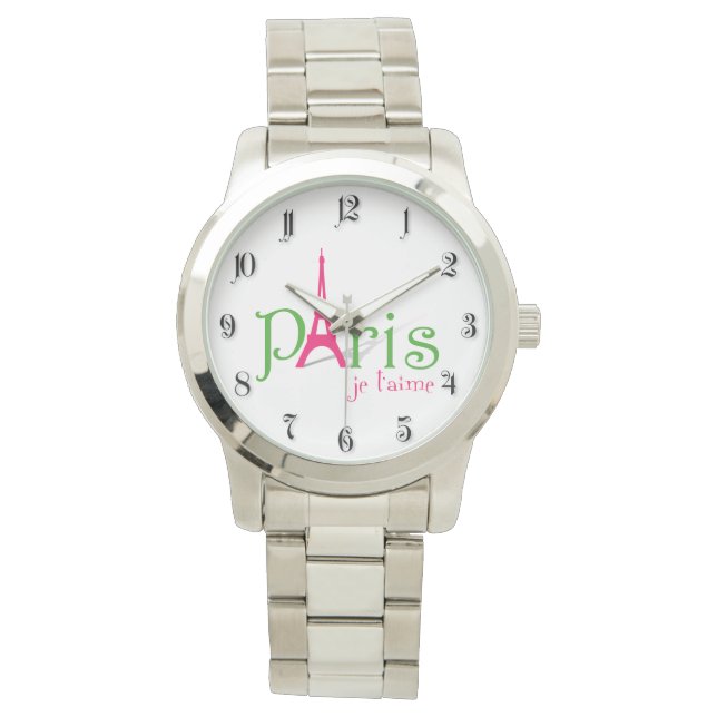 Reloj De Pulsera Amo París (Anverso)