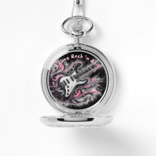 Reloj De Pulsera Amo Rock N Roll Guitarra Eléctrica Personalizada