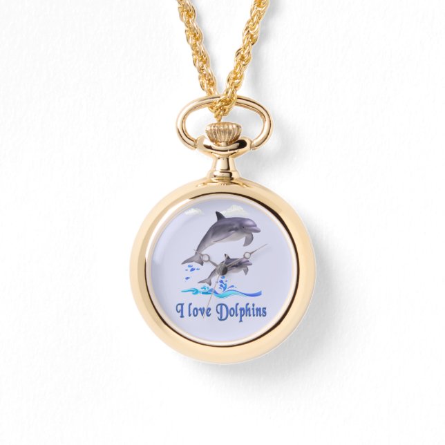 Reloj De Pulsera Amor de delfines (Anverso)