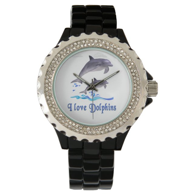Reloj De Pulsera Amor de delfines (Anverso)
