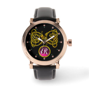 RELOJ DE PULSERA AMOR DE DRAGÓN/ CONOCIMIENTOS CELTICOS DE ORO GEMS