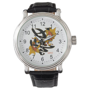 Reloj De Pulsera Amor de los pescados de Koi del kanji