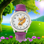 Reloj De Pulsera Amor de zorro suave<br><div class="desc">Amante de zorro suave Watch</div>