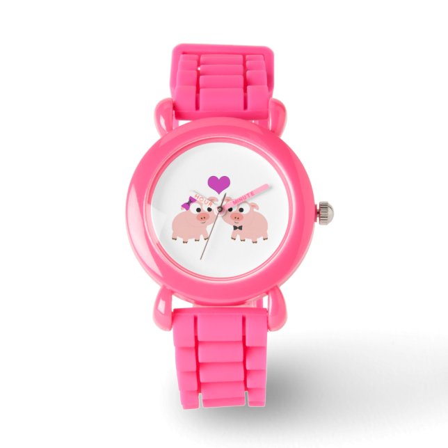Reloj De Pulsera Amor del cerdo (Anverso)