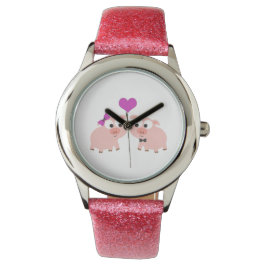 Reloj De Pulsera Amor del cerdo