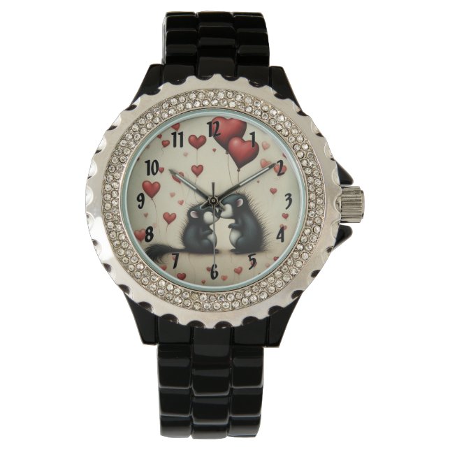 Reloj De Pulsera Amor del zorrillo 1 (Anverso)