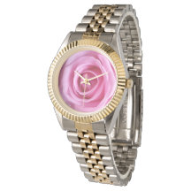 Amor romántico Sweet Soft Rosa Flor Watch