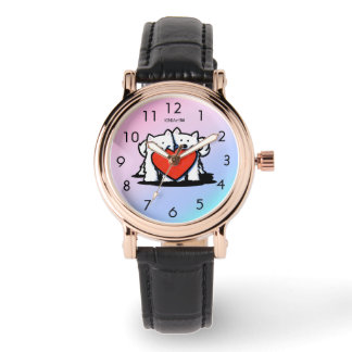 Reloj De Pulsera Amor Samoyed