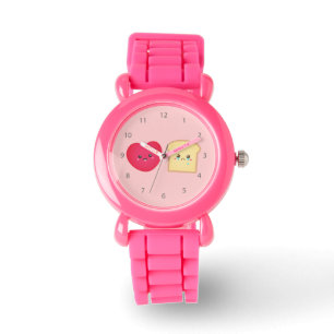 Reloj De Pulsera Amor sobre Pan, Dibujo Animado de Comida Adorable
