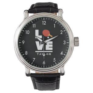 Reloj De Pulsera Amor Y Mesa En Vivo Tenis Deportes Ventilador Nomb