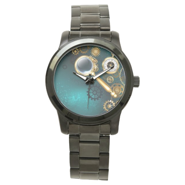 Reloj De Pulsera Ampliador en estilo Steampunk (Anverso)