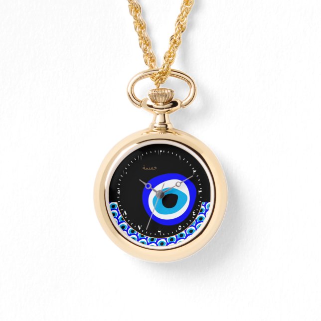 Reloj De Pulsera Amulet & Evil Eye Talisman, Turco / Árabe Watch (Anverso)
