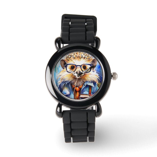 Reloj De Pulsera an intelligent watercolor Hedgehog (Anverso)