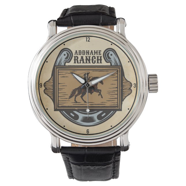 Reloj De Pulsera AÑADIR A Vaquero DOMICILIO Rancho de Caballo de Fa (Anverso)