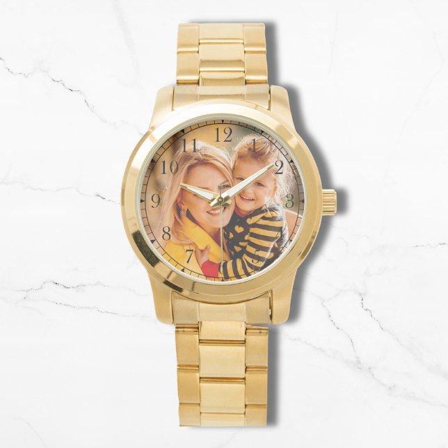 Reloj De Pulsera Añadir la foto de su Personalizado | Plantilla (Subido por el creador)