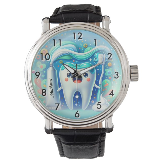 Reloj De Pulsera Añadir nombre dental (Anverso)