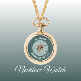 Reloj De Pulsera Añadir nombre floral introvertido soledad verde